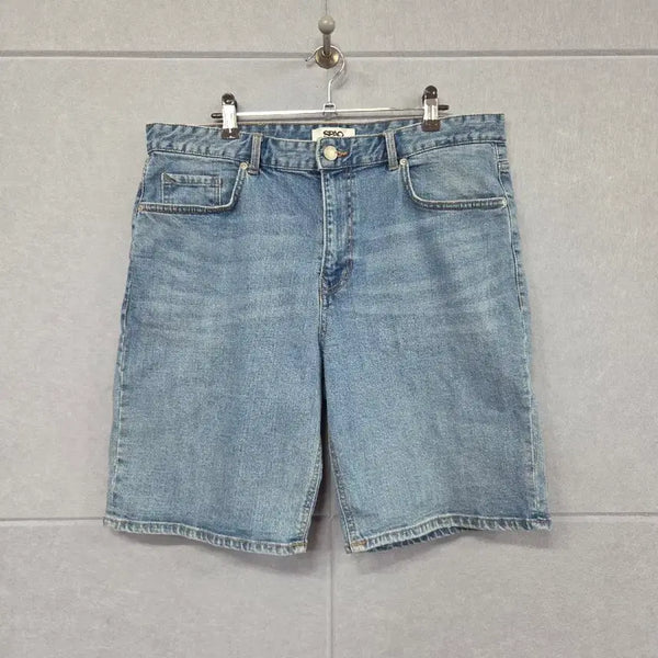 [BUNJANG] SPAO Light Wash Stretch Denim Half Pants / SPAO 스파오 스판 연청 데님 하프 팬츠