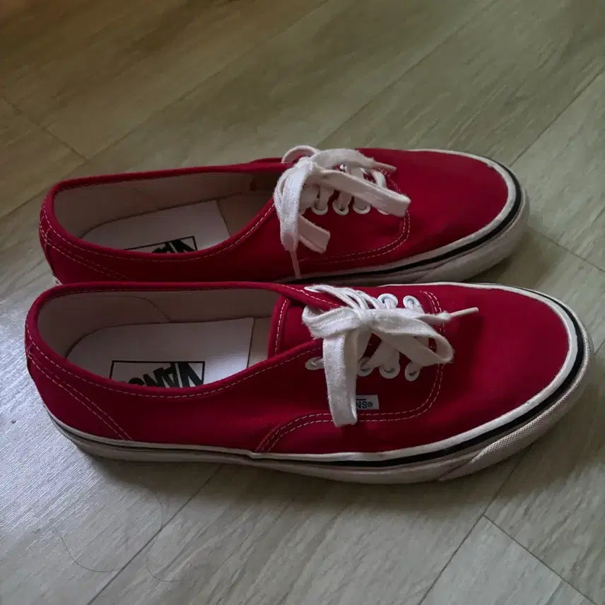 [BUNJANG] Vans Authentic Red Sneakers (Size 265) / 반스 어센틱 레드 265