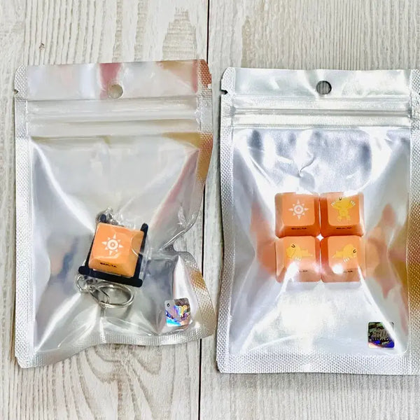[BUNJANG] Odd Studio Digimon Adventure Agumon Tai Courage Keycap + Keyring Set / 디지몬 어드벤처 오드스튜디오 키캡+키캡 키링 세트 아구몬 태일 용기