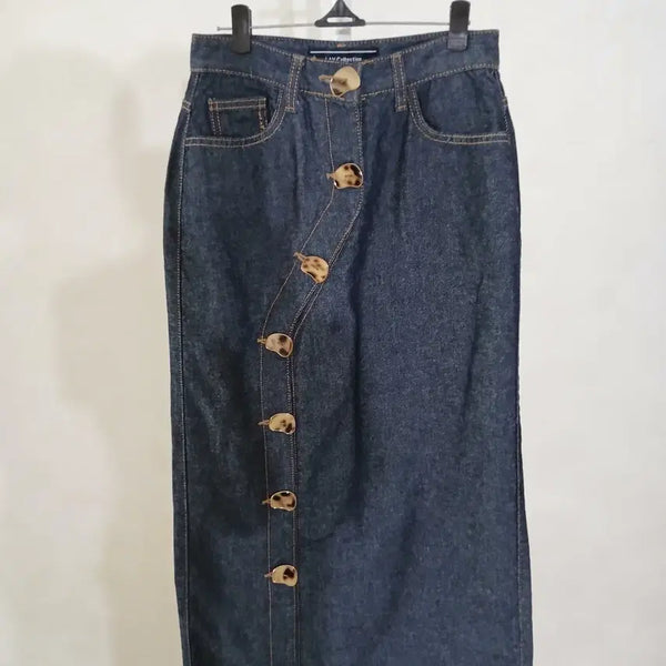 [BUNJANG] Abcollection Denim Long Skirt / 아브컬렉션 데님 롱 스커트