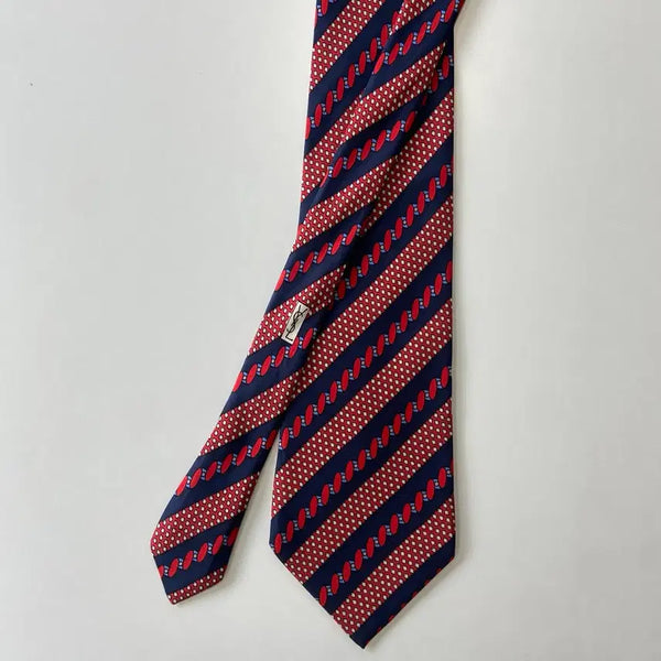 [BUNJANG] Saint Laurent 10.9cm Silk Necktie / YSL 입생로랑  명품 정품 장폭 넥타이 10.9cm