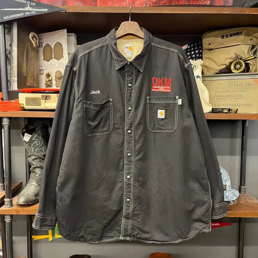 [BUNJANG] Carhartt WIP FR Flame Retardant Work Shirt Jacket / (정품) 칼하트 오리지널 FR 방염 워크 셔츠 자켓 N2582