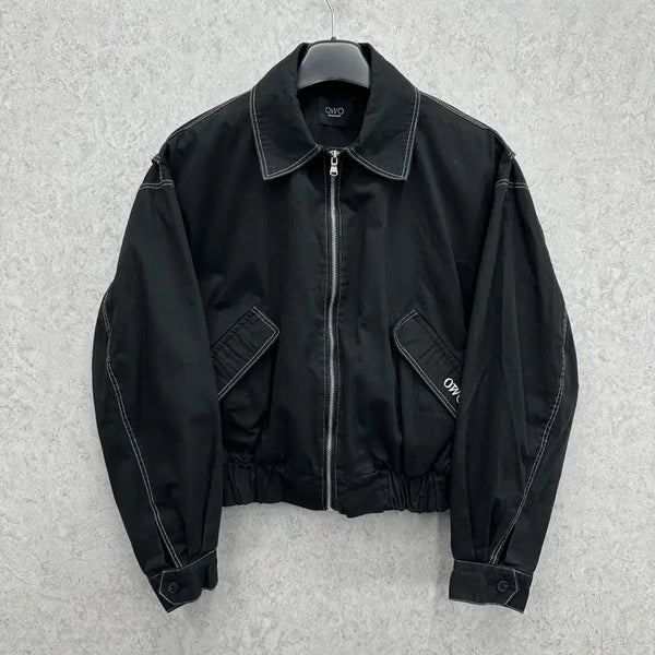 [BUNJANG] Stitch Point Oversized Blouson Jacket / FREE 스티치 포인트 여자 오버핏 블루종 자켓