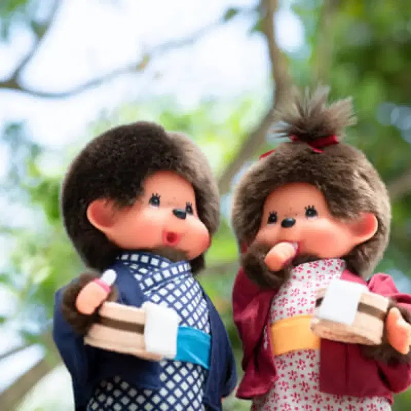 [BUNJANG] Monchhichi Onsen Yukata Set / 고전 몬치치 온천 유카타 세트