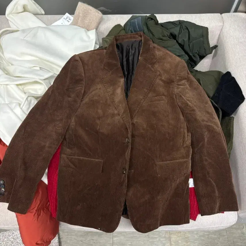 [BUNJANG] Moonseon Corduroy Jacket Brown L / 문선 코듀로이 자켓 브라운 L