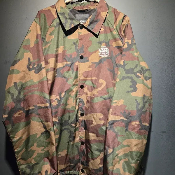 [BUNJANG] Vans Camouflage Coach Jacket / 반스 카모플라주 코치 자켓