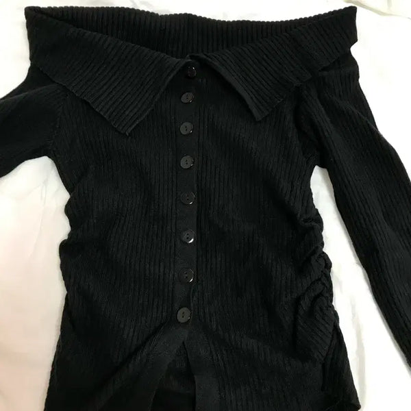 [BUNJANG] Off-Shoulder Cardigan / 오프숄더 가디건