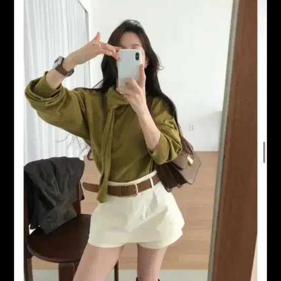 [BUNJANG] Uin Us Beldi Corduroy Skirt Pants Ivory / 새상품) 유인어스 벨디 코듀로이 스커트 팬츠 코듀로이 치마바지 아이보리
