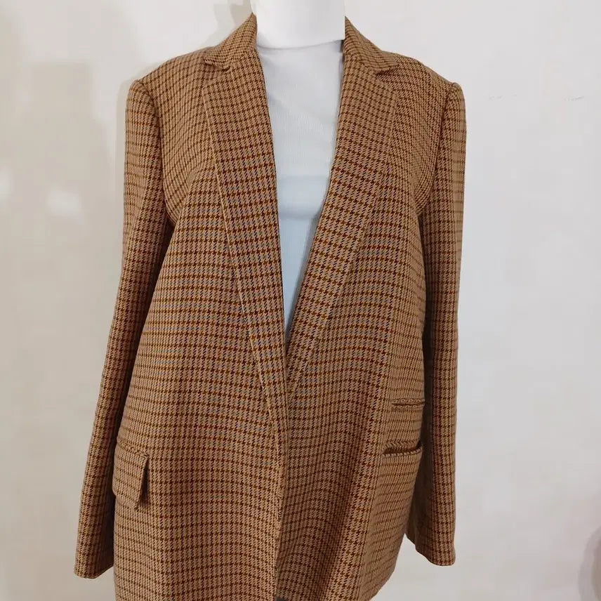 [BUNJANG] System Pattern Loose Open Jacket / 시스템 패턴 루즈 오픈 자켓