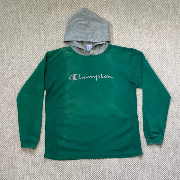 [BUNJANG] Champion Reverse Weave Colorblock Hoodie / 챔피온 리버스위브 배색 후드티