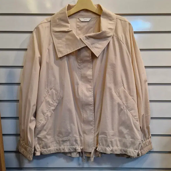 [BUNJANG] Satin Beige Short Jacket / 샤틴 베이지 숏 자켓