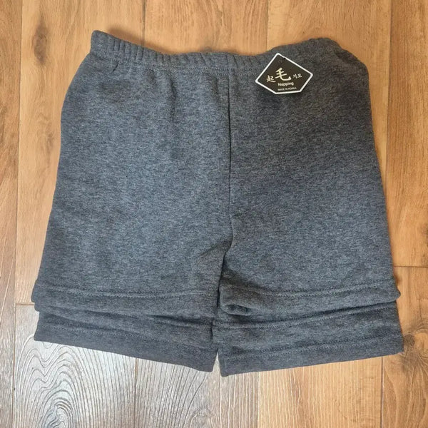 [BUNJANG] Fleece Lined Shorts (Charcoal) - 3 Pack / (새상품) 융기모 속바지 (차콜) (2+1)
