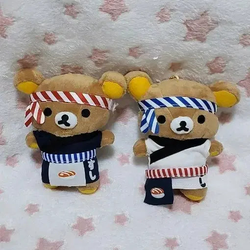 [BUNJANG] Rilakkuma Sushi Costume Doll Keyring Bundle Set / 리락쿠마 스시 의상 인형 키링(일괄)