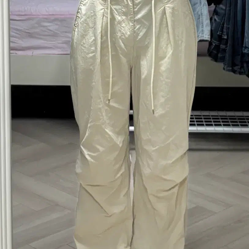 [BUNJANG] String Nylon Cargo Pants / 스트링 나일론 카고팬츠
