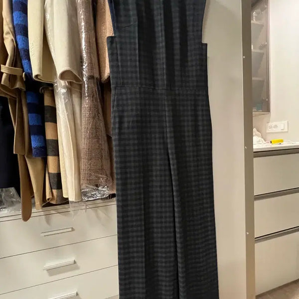 [BUNJANG] Lucky Chouette Check Jumpsuit / 럭키슈에뜨 체크점프수트