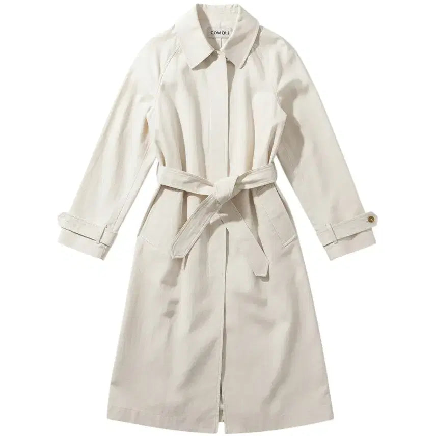 [BUNJANG] COME HERE Women's Belted Trench Coat / 여성F/ 컴히어 COME HERE 멋스러운 벨티드 트렌치 코트 1