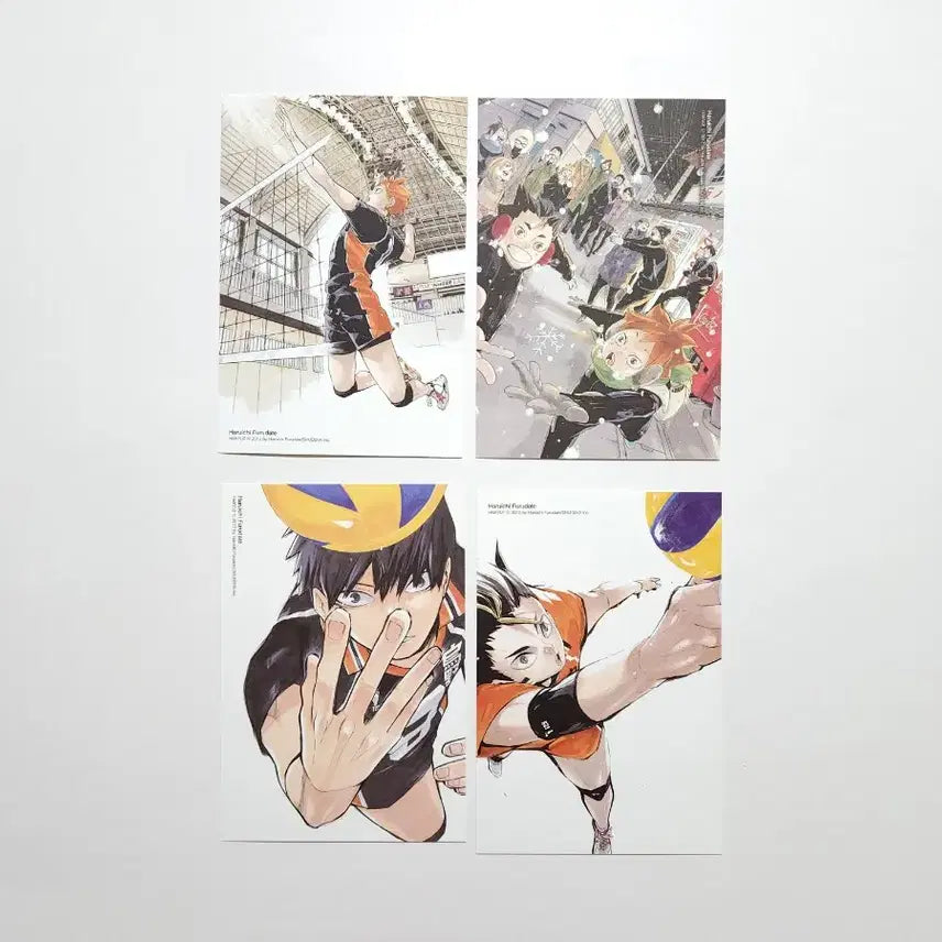 [BUNJANG] Haikyuu!! Complete Illustration Book: Beginning and End Special Edition Postcard Set (4 types) / 하이큐 컴플리트 일러스트레이션 북 끝과 시작 특별판 엽서 4종