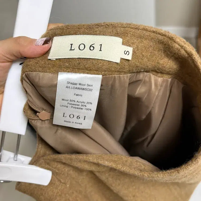 [BUNJANG] LO61 Wool Skirt Camel S / LO61 울 스커트 S 카멜