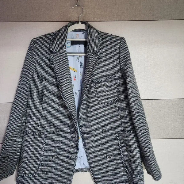 [BUNJANG] Namoo Grahf Houndstooth Tweed Jacket (Size 55) / 나무그림 하운드투스 트위드 자켓 55