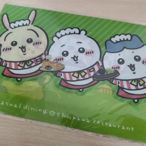 [BUNJANG] Chiikawa Restaurant A5 Envelope Case File / 치이카와 레스토랑 A5 봉투형 케이스 파일