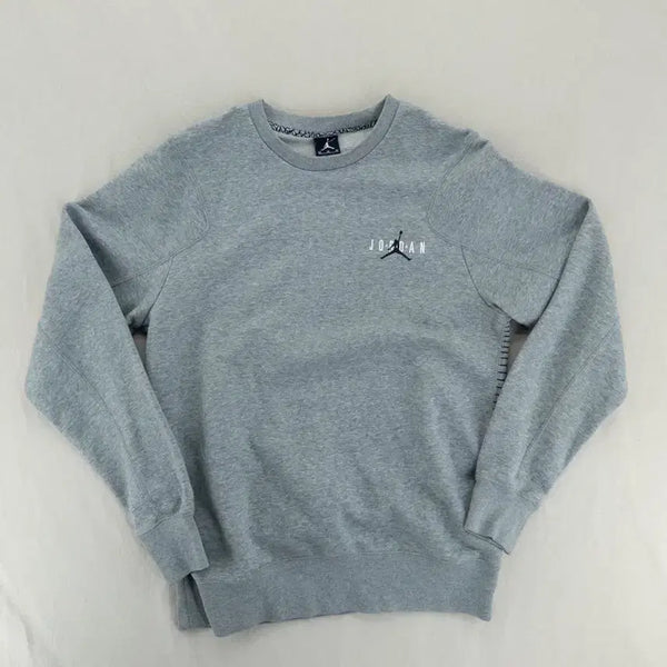 [BUNJANG] Zara Grey Textured Sweatshirt - Size M / 조던 그레이 봉제패턴 스웻셔츠 M