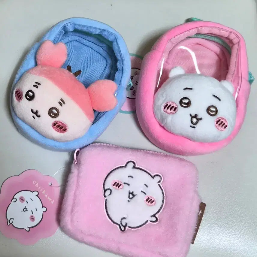[BUNJANG] Cheekawa Pouch Set (3 Types) / 치이카와 파우치 3종 세트