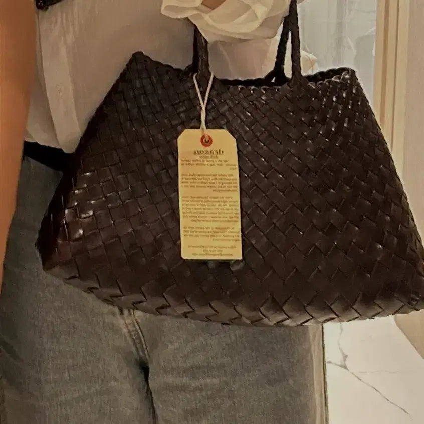 [BUNJANG] Dragon Diffusion Santa Croce Small Dark Brown Tote Bag / 드래곤디퓨전 산타크로체 스몰 다크브라운