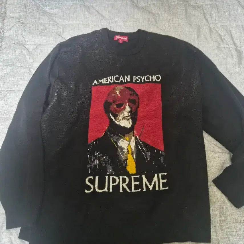[BUNJANG] Supreme American Psycho Knit Black / XL)슈프림 아메리칸 사이코 니트 블랙