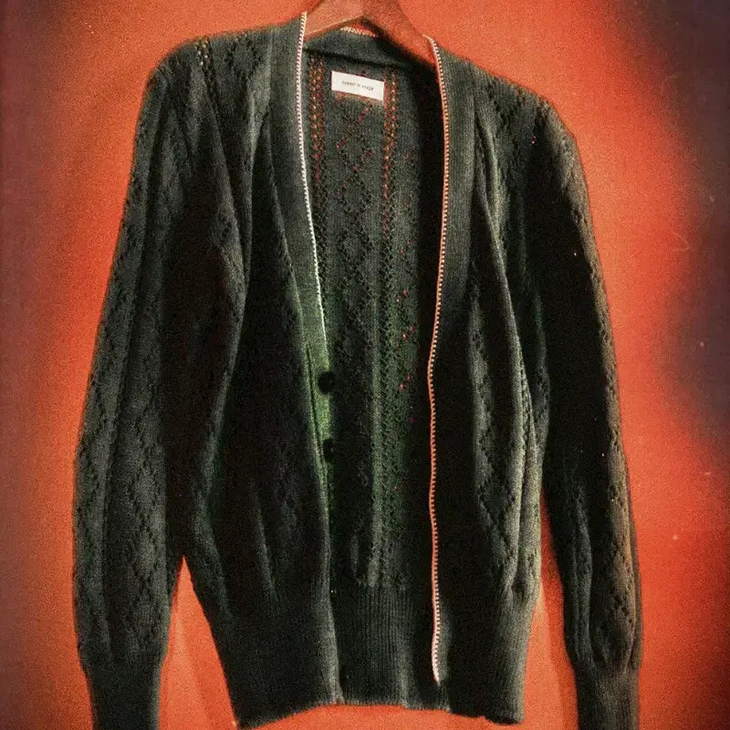 [BUNJANG] ERNEST W. BAKER Open Knit Diamond Pattern Cardigan / ERNEST W. BAKER 오픈니트 가디건