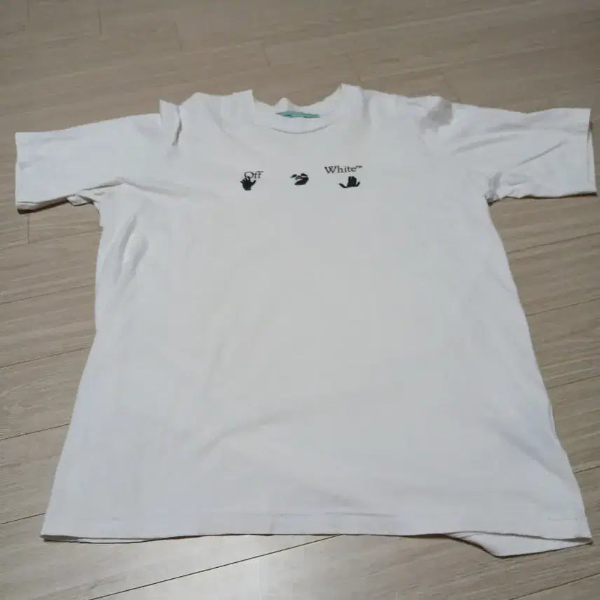 [BUNJANG] Off-White Short Sleeve T-Shirt / 오프화이트