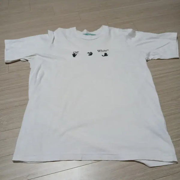 [BUNJANG] Off-White Short Sleeve T-Shirt / 오프화이트