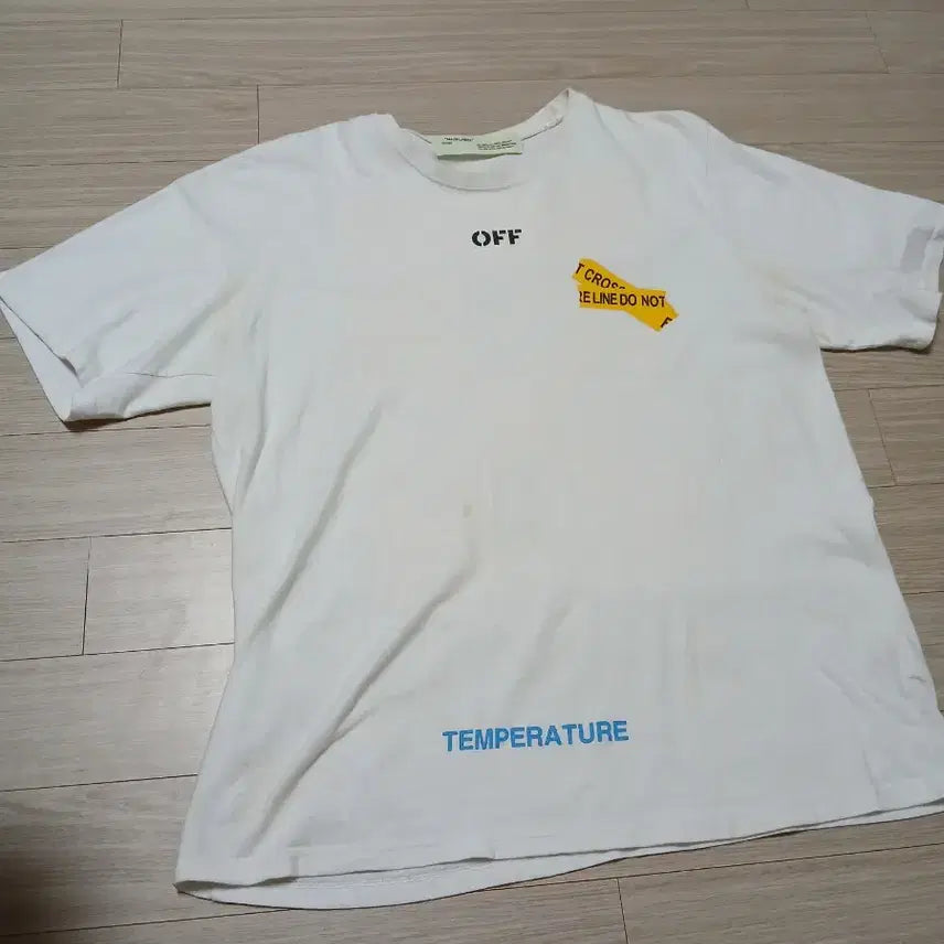 [BUNJANG] Off-White Short Sleeve T-Shirt / 오프화이트반팔
