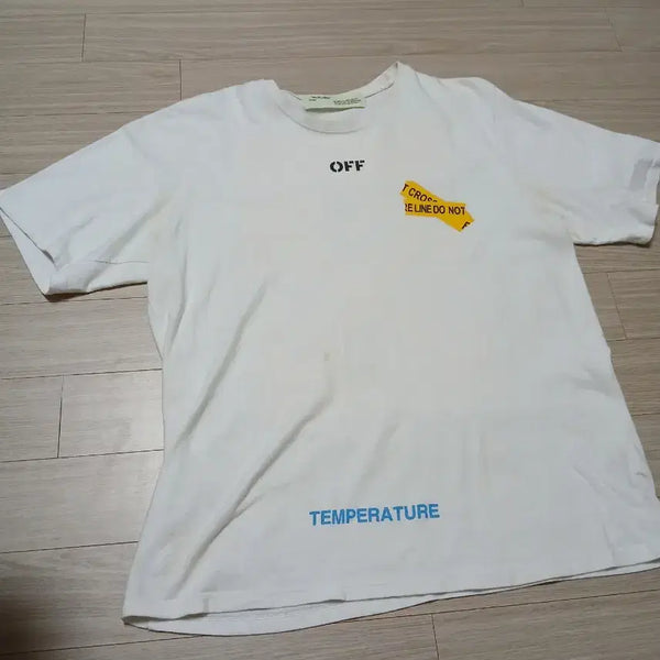 [BUNJANG] Off-White Short Sleeve T-Shirt / 오프화이트반팔