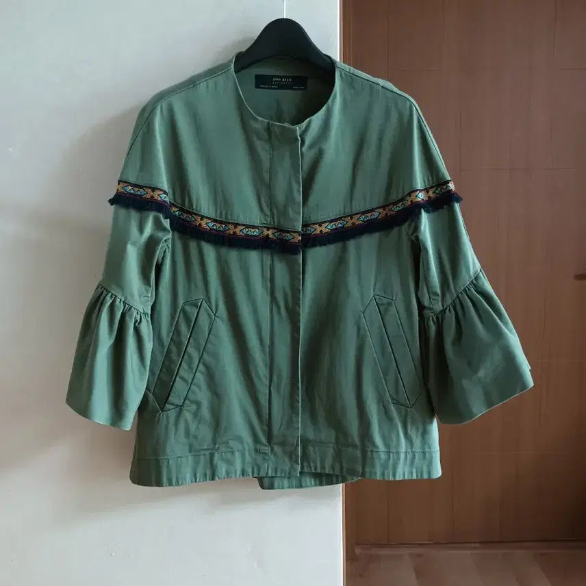 [BUNJANG] Zara Ethnic Khaki Jacket / 자라 에스닉 카키색 자켓