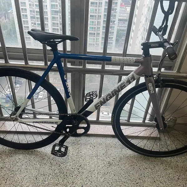 [BUNJANG] Engine11 Crit-D Metal Blue Fixie Bicycle / 엔진11 크릿디 메탈블루 픽시