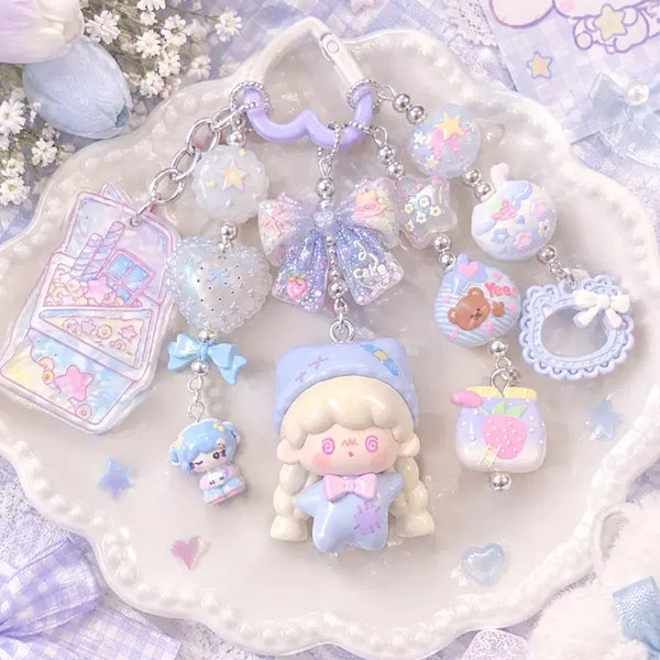 [BUNJANG] Genuine Figure Handmade Beaded Keychain / 정품 피규어 핸드메이드 비즈 키링