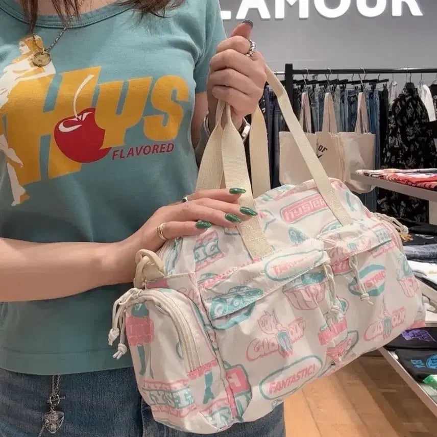 [BUNJANG] Hysteric Glamour Stephan Pattern Boston Bag / 히스테릭글래머 STEPHAN 스테판 패턴 보스턴백 가방