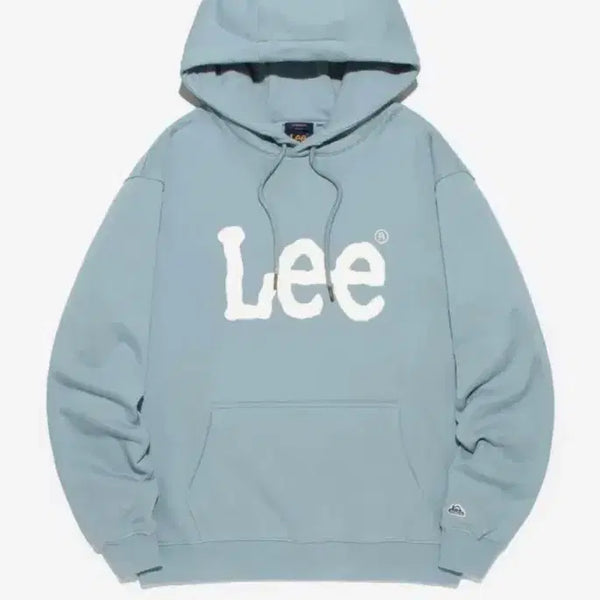 [BUNJANG] Lee Big Twitch Logo Hoodie Mint / Lee 리 빅 트위치 로고 후드 민트