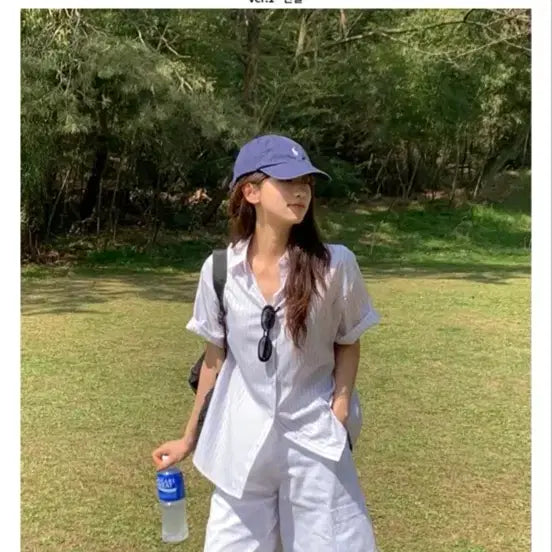 [BUNJANG] Striped Shirt - Ivory / 52,000 > 13,000 셔츠 새상품!!!!!! 싸게 팔아요