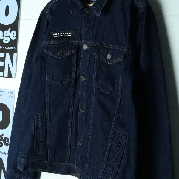 [BUNJANG] Pull & Bear Zip-Up Windbreaker Jumper Jacket Denim / (XL-2XL) 풀앤베어 집업 바람막이 점퍼자켓 데님-H39157