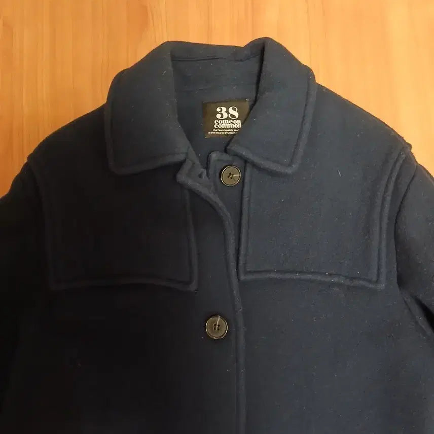 [BUNJANG] 38COMEONCOMMON Navy Wool Long Coat / 38컴온커먼 울코트