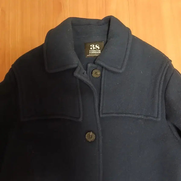 [BUNJANG] 38COMEONCOMMON Navy Wool Long Coat / 38컴온커먼 울코트