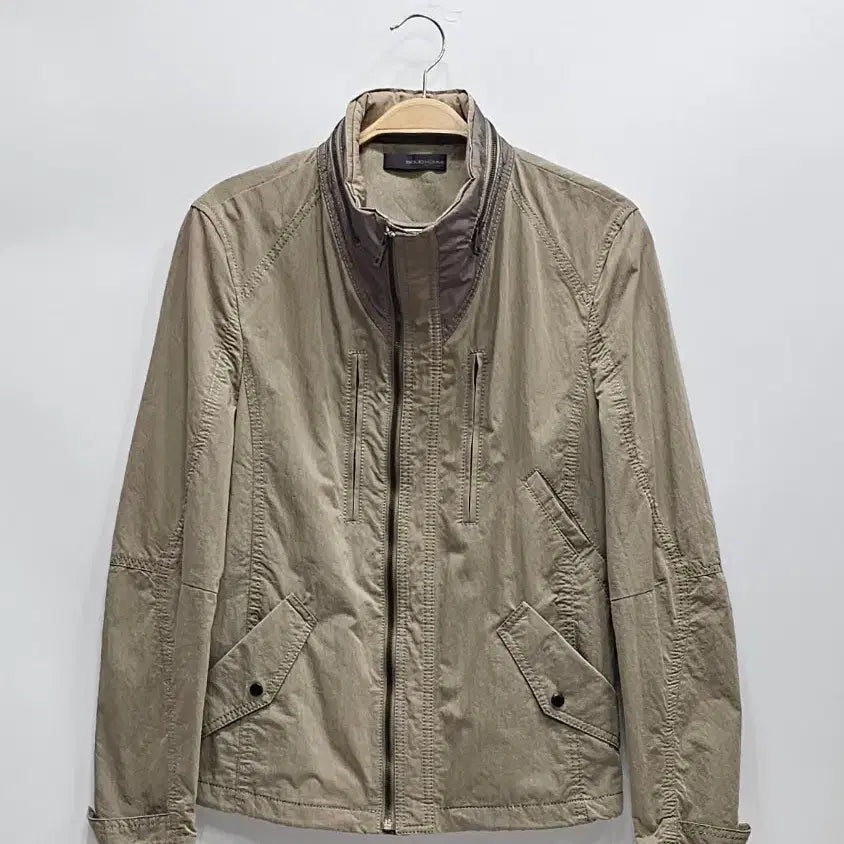 [BUNJANG] Solid Homme Archive Vintage Washed Multi Zipper Work Jacket / 솔리드옴므 아카이브 빈티지 워싱 멀티 지퍼 워크 자켓 / 남 100 베이지 브라운 (95/슬림100추천)