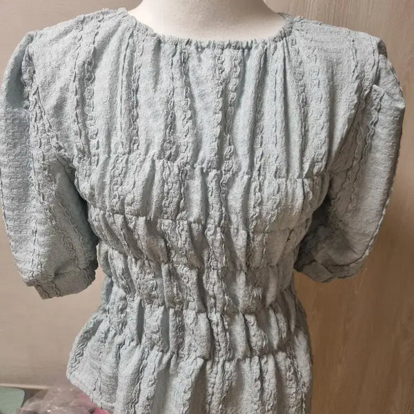 [BUNJANG] Sky Blue Blouse / 블라우스