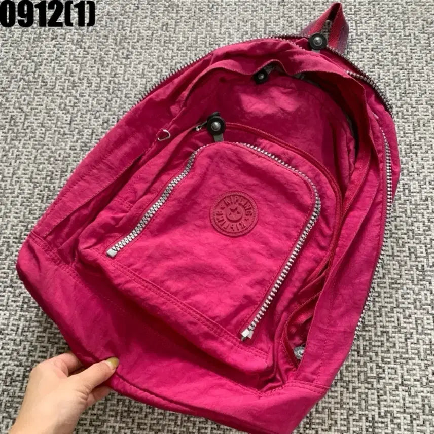 [BUNJANG] Kipling Pink Backpack / 키플링 핑크 백팩