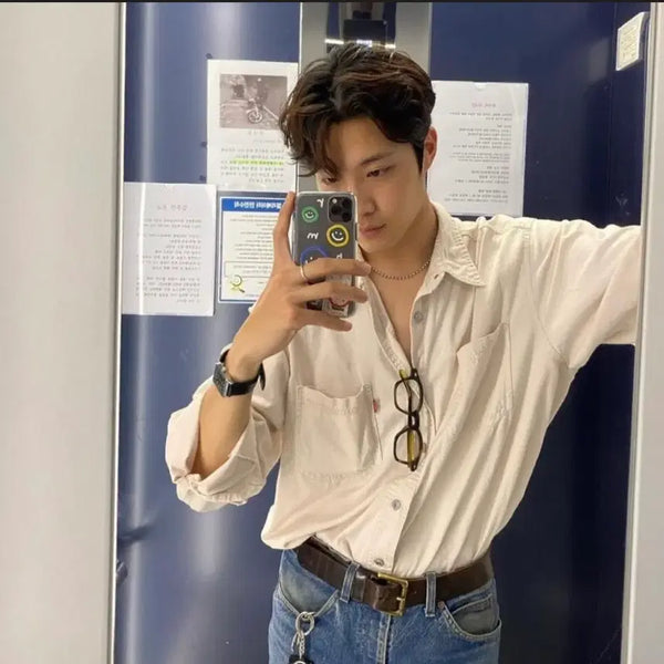 [BUNJANG] Lee Jong Won x Levi's White Shirt M / 이종원 리바이스 화이트 셔츠 M