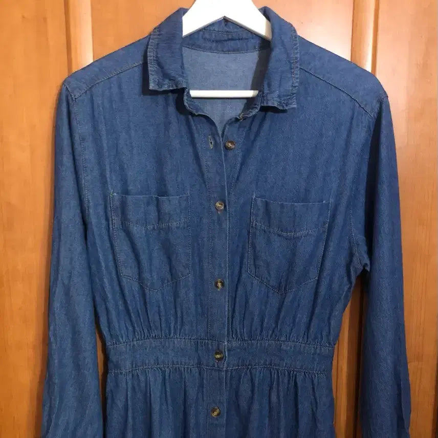 [BUNJANG] Denim Long Dress / 청 데님 롱 원피스