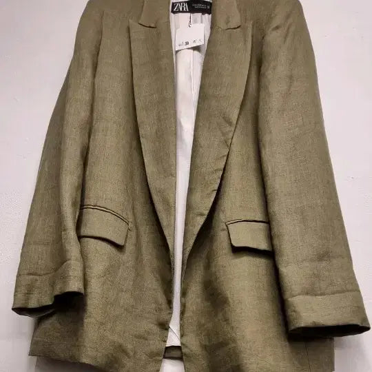 [BUNJANG] ZARA 100% Linen Jacket / 55)ZARA 자라 100% 린넨 자켓(새옷)