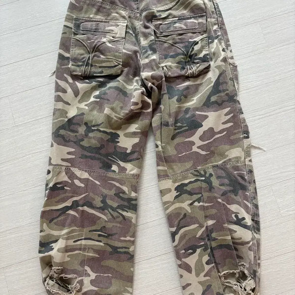 [BUNJANG] ETCE Camo Cargo Pants Size S / etce 카모팬츠 s