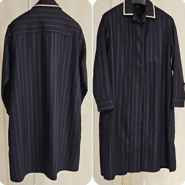 [BUNJANG] LANVIN COLLECTION Stripe Long Jacket Coat (S-M) / LANVIN COLLECTION(S~M)스트라이프 롱자켓 겸 코트
